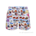 Shorts de playa estampados de secado rápido